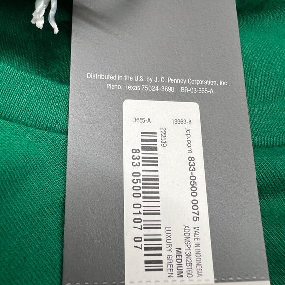 Worthington Puff Sleeve Knit Top Luxury Green Size Medium NWT - Picture 10 of 12